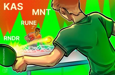 bitcoin-price-surge-toward-$40k-boosts-sentiment-in-kas,-rune,-mnt-and-rndr