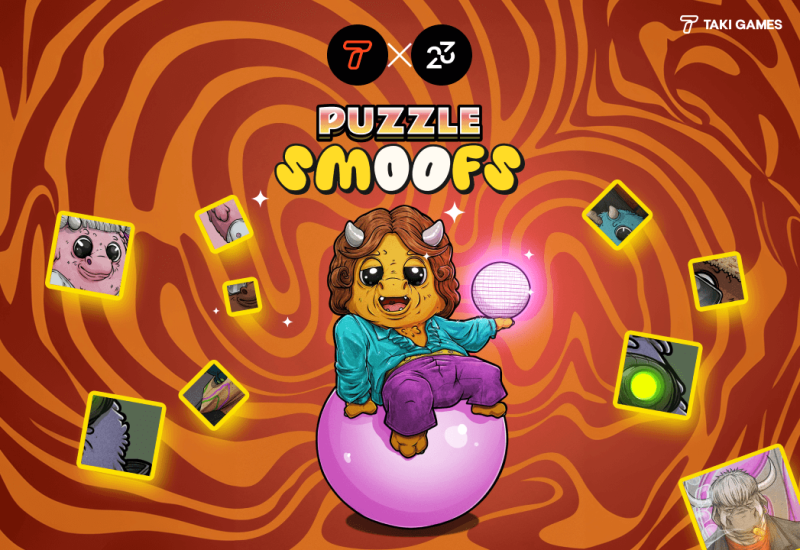 taki-games-teams-up-with-two3-labs-to-launch-nft-game-“puzzle-smoofs”