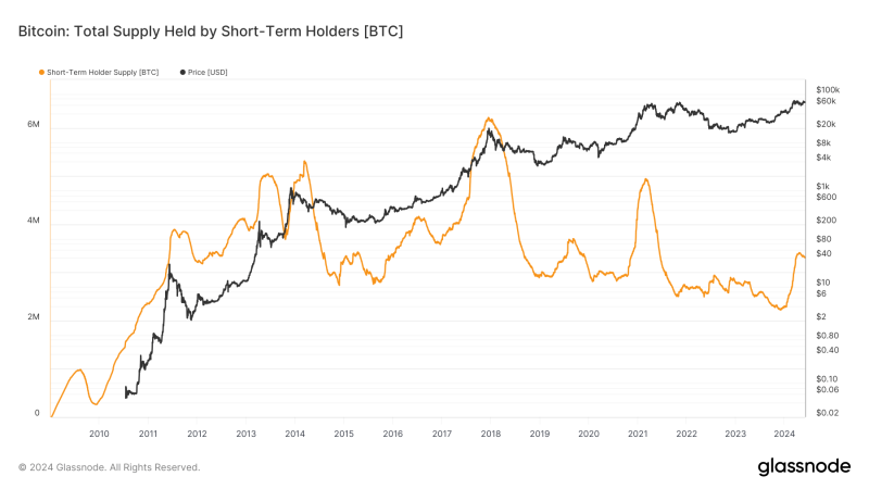 bitcoin-short-term-holders-increased-holdings-by-over-1-million-btc-in-six-months
