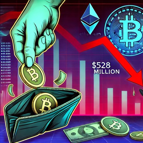 investors-pull-back:-$528-million-vanishes-from-crypto-funds-amid-economic-fear