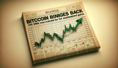 bitcoin-price-gains-strength:-100-sma-crucial-for-sustained-gains