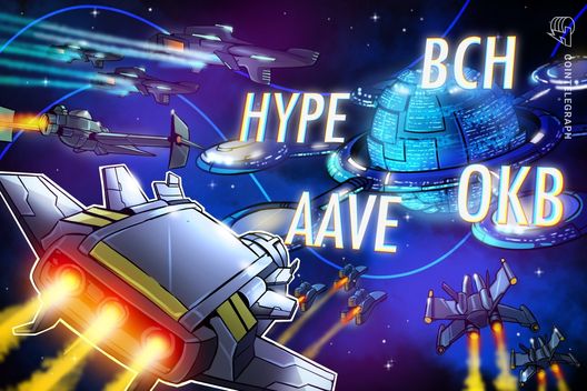 bitcoin-holds-$105k-as-hype,-aave,-bch,-okb-aim-to-lead-altcoins-higher
