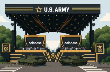 coinbase’s-sponsorship-of-trump’s-military-parade-sparks-debate-over-crypto’s-anti-establishment-roots