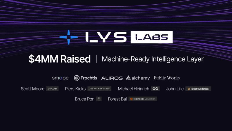 lys-labs-raises-$4m-to-build-machine-ready-intelligence-layer-for-solana’s-internet-capital-markets