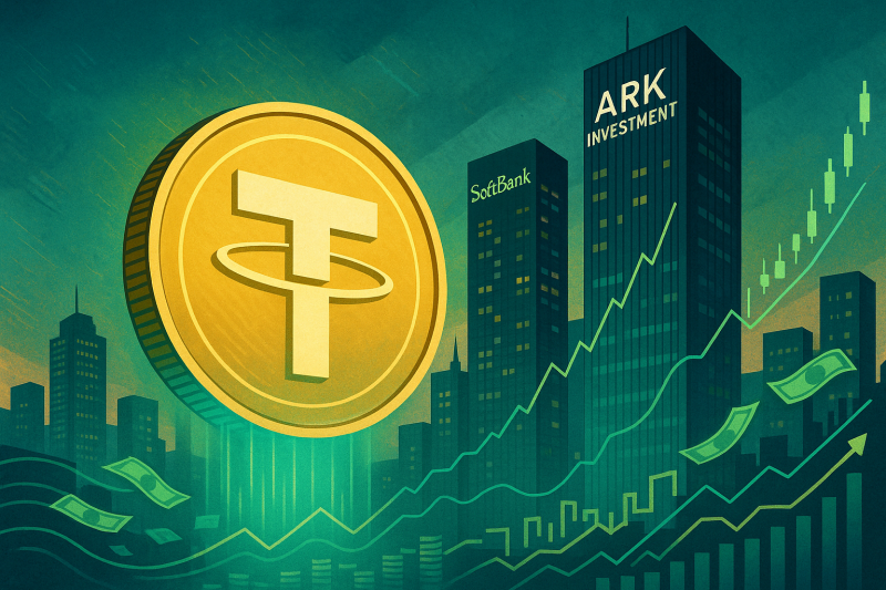 softbank-and-ark-consider-backing-tether-in-funding-round:-report